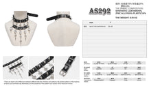 Load image into Gallery viewer, AS292 Punk-style choker with skull pendant