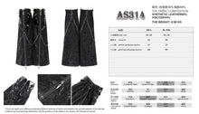 Load image into Gallery viewer, AS314 Punk-style mid-length snakeskin-pattern leather leg warmers