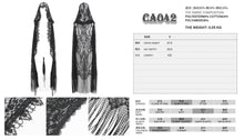 Load image into Gallery viewer, CA042 Gothic lace tassels sleeveless hooded cardigan