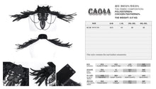 Load image into Gallery viewer, CA044 High collar long feather men collar