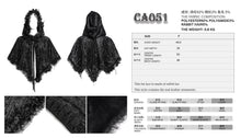 Load image into Gallery viewer, CA051 Gothic embroidered velvet hooded cape