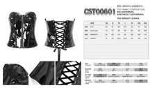 Load image into Gallery viewer, CST00601 patent leather strappy corset