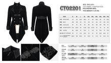 Load image into Gallery viewer, CT02201 western fashion gothic embroidered collar black men velveteen Tuxedo