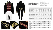 Load image into Gallery viewer, CT20801 Black Embroidered Stand Collar Tuxedo Men's Dress Jacket