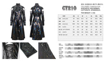 Load image into Gallery viewer, CT210 Patent leather strappy zipper long coat
