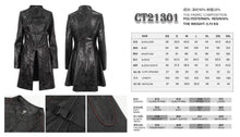 Load image into Gallery viewer, CT21301 Irregular rubberized faux leather contrasting stripe jacket