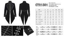 Load image into Gallery viewer, CT21501 black Gothic stand collar tuxedo men's jacket