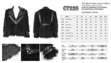 Load image into Gallery viewer, CT220 Punk long hair men's short coat