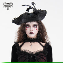 Load image into Gallery viewer, AS201 Black Gothic Women's Pirate Hat