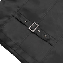 Load image into Gallery viewer, WT09302 men black Gothic embossed waistcoat