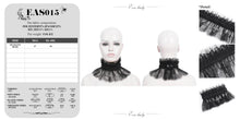 Load image into Gallery viewer, EAS015 Eyelash lace and pleated lace stand collar