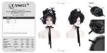 Load image into Gallery viewer, EAS022 Gothic long feather flower straw half hat