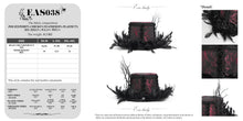Load image into Gallery viewer, EAS038 Gothic rose feather branch decorated hat