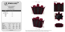 Load image into Gallery viewer, EAS04102 Wine Black Bat-Wing-Opening Velvet Handbag
