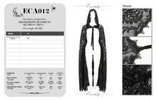 Load image into Gallery viewer, ECA012 Embroidered Lace Net Hooded Shawl