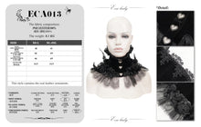 Load image into Gallery viewer, ECA013 Feather rose lace collar