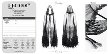 Load image into Gallery viewer, ECA016 Gothic sequined feather hooded women's long cloak