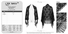 Load image into Gallery viewer, ECA024 Large Floral Wool Shawl with Tassels