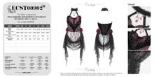 Load image into Gallery viewer, ECST00902 red Heart Shaped Floral Gothic Corset