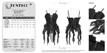 Load image into Gallery viewer, ECST012 Jacquard Lace-Up Bodysuit