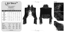 Load image into Gallery viewer, ECT015 Gothic Feather Ultra Short Women's Dress Jacket