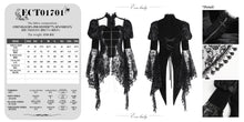 Load image into Gallery viewer, ECT01701 BLACK hollowed-out chest halter neck long sleeves and swallowtail hem short jacket