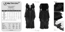 Load image into Gallery viewer, ESKT05201 Chest V-neck long-sleeved jacquard mesh dress