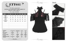 Load image into Gallery viewer, ETT032 Off-the-shoulder strappy ruffled short sleeves t-shirt