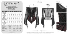 Load image into Gallery viewer, ETT04502 Red 3D Floral Knit Gothic T-Shirt