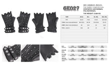 Load image into Gallery viewer, GE027 Punk stretchy leather gloves