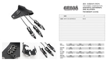 Load image into Gallery viewer, GE038 Punk Women Metal nail leather glove(single pc)