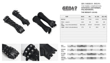 Load image into Gallery viewer, GE047 Super-Stretch Faux Leather Punk Mid-Length Gloves