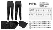 Load image into Gallery viewer, PT190 men high waist goth leather pants