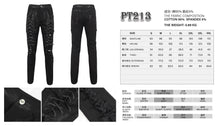 Load image into Gallery viewer, PT213 Hand-painted twill cutout torn distressed men's trousers