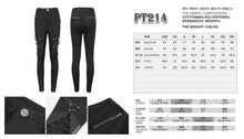 Load image into Gallery viewer, PT214 Punk Twill decorative Faux Leather Leg Loop Trousers