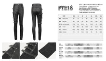 Load image into Gallery viewer, PT218 Women's asymmetrical faux leather trousers