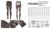 Load image into Gallery viewer, PT24002 Brown Women cloud point stretchy cracked knit leather leggings