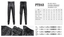 Load image into Gallery viewer, PT243 High waist twill gothic pants for men