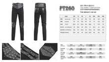 Load image into Gallery viewer, PT260 Punk brushed twill rubberized men's trousers