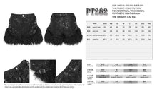 Load image into Gallery viewer, PT282 Punk curly long-haired snake-print leather shorts