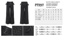 Load image into Gallery viewer, PT297 Side-Flap Bat-Wing Style Punk Wide-Leg Trousers