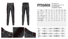 Load image into Gallery viewer, PT29802 Gothic Non-Stretch Patterned Leather Trousers