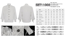 Load image into Gallery viewer, SHT11002 white Everyday Striped Goth Shirt