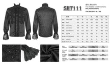 Load image into Gallery viewer, SHT111 Gothic stand collar jacquard shirt
