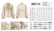 Load image into Gallery viewer, SHT112 tie-dye jacquard detachable tie shirt