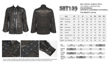 Load image into Gallery viewer, SHT139 gold stamping pleated Long-sleeved shirts