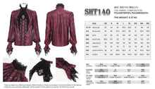 Load image into Gallery viewer, SHT140 paisley Jacquard Shirt with Detachable mesh Bow Tie