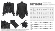 Load image into Gallery viewer, SHT15301 Faux Two-Piece Paisley Gothic Shirt