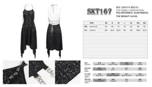 Load image into Gallery viewer, SKT167 metal chain broken hole backless halter dress