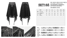 Load image into Gallery viewer, SKT168 Punk Irregular Mesh Skirt